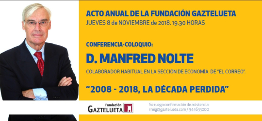 Acto anual Fundación Gaztelueta 2018 
