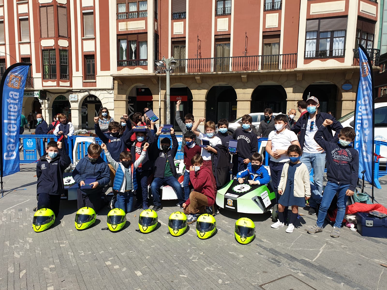 Carrera de coches eléctricos en Barakaldo